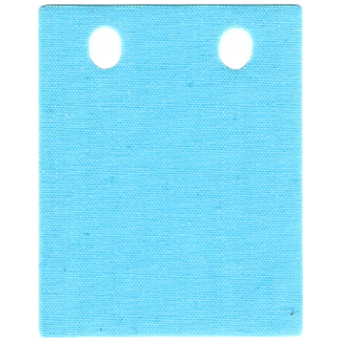 medium azure cloth painting canvas rectangle with 2 holes pawprints appear when wet - traditional starched fabric