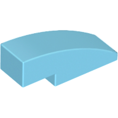 medium azure slope curved 3 x 1