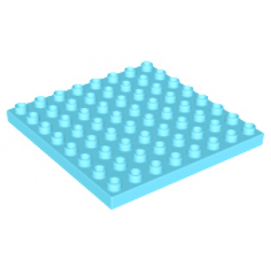 medium azure duplo plate 8 x 8