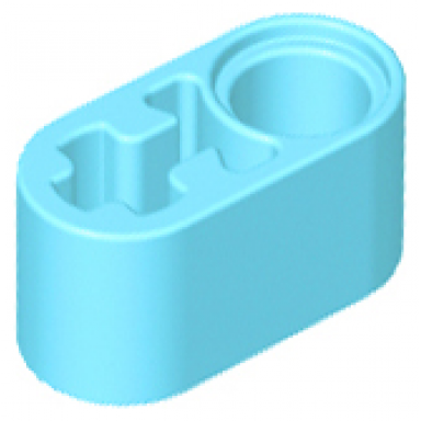 medium azure technic liftarm thick 1 x 2 - axle hole