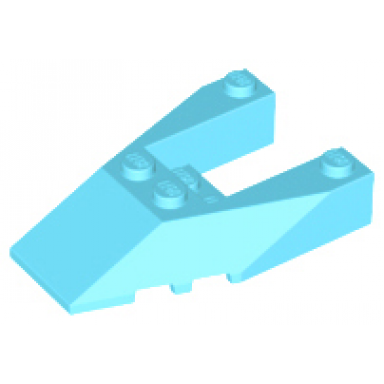 medium azure wedge 6 x 4 cutout with stud notches