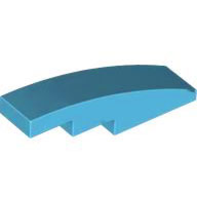 medium azure slope curved 4 x 1