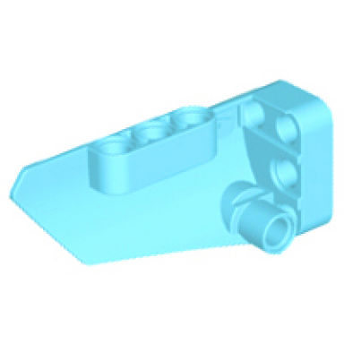 medium azure technic panel fairing 4 small smooth long side b