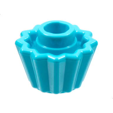 medium azure minifigure utensil cupcake liner - indented top