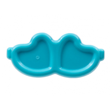 medium azure minifigure utensil trolls glasses angled hearts with pin