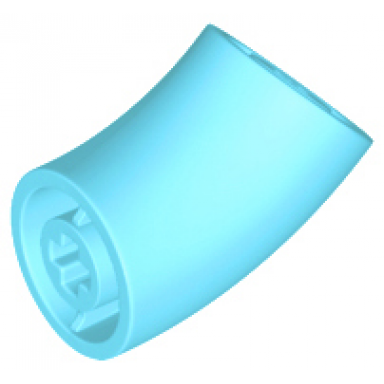 medium azure brick round 2 x 2 d 45 degrees elbow 25.5mm standing height