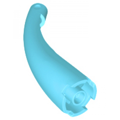 medium azure dragon tail neck curved