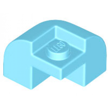 medium azure slope curved 2 x 2 x 1 1 3 corner round with recessed stud