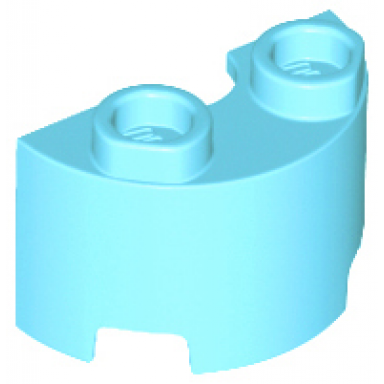 medium azure cylinder half 1 x 2 x 1