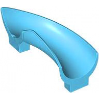 medium azure duplo slide curved 90 degrees sloped sides
