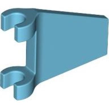 medium azure flag 2 x 2 trapezoid with flared edge