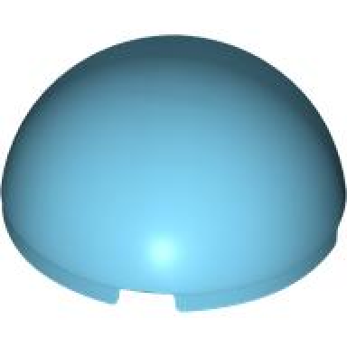 medium azure cylinder hemisphere 4 x 4