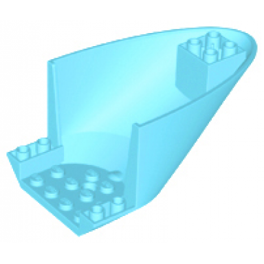 medium azure aircraft fuselage aft section curved bottom 6 x 10
