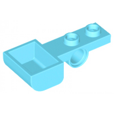 medium azure plate modified 1 x 2 with pin hole and bucket catapult