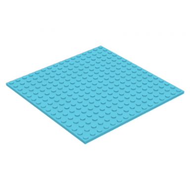 medium azure plate 16 x 16