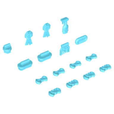 medium azure friends accessories animal show and grooming supplies 16 in bag multipack