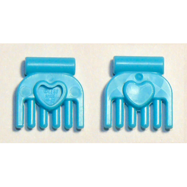medium azure friends accessories comb small with heart
