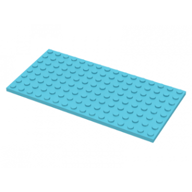 medium azure plate 8 x 16