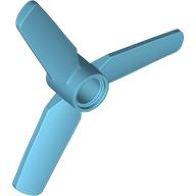 medium azure propeller 3 blade 5 diameter