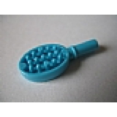medium azure friends accessories hairbrush with heart on reverse