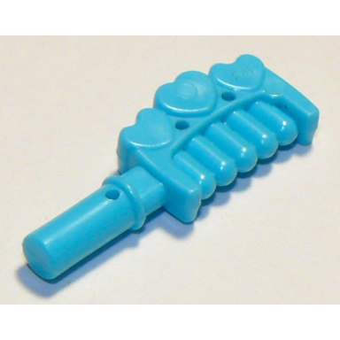 medium azure friends accessories comb with handle and 3 hearts