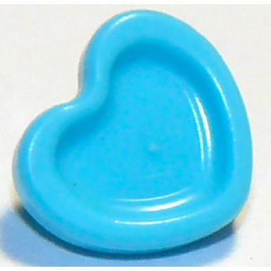 medium azure friends accessories hair decoration heart with small pin