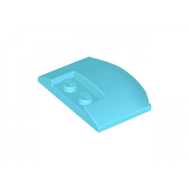 medium azure wedge 3 x 4 x 2 3 triple curved