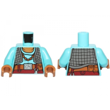 medium azure torso sw maz kanata with medium azure undershirt and dark gray quilted vest pattern medium azure arms medium nougat hands