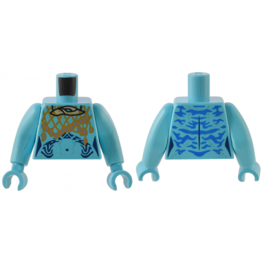 medium azure torso navi with dark blue markings tan shell medium nougat net with silver beads pattern medium azure arms long medium azure hands