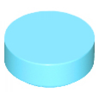 medium azure tile round 1 x 1