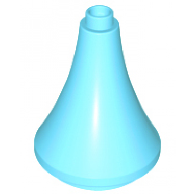 medium azure duplo roof spire 3 x 3 x 3 tapered cone