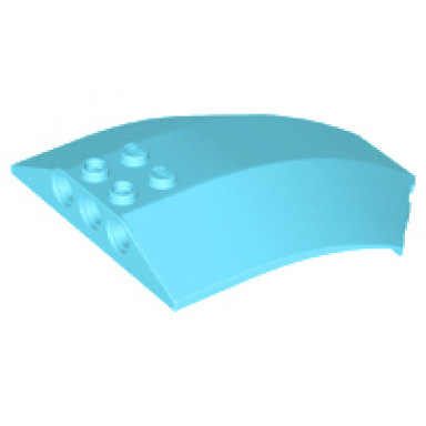 medium azure windscreen 8 x 6 x 2 curved sloped sides