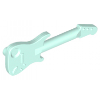 light aqua minifigure utensil musical instrument guitar electric