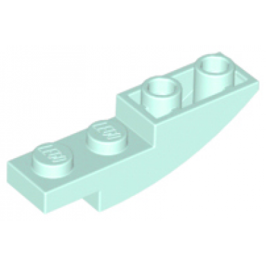 light aqua slope curved 4 x 1 inverted