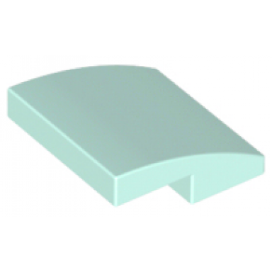 light aqua slope curved 2 x 2 x 2 3