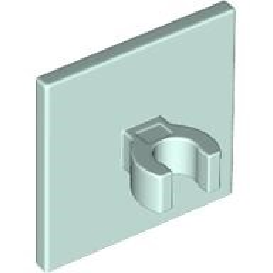 light aqua road sign 2 x 2 square with open o clip