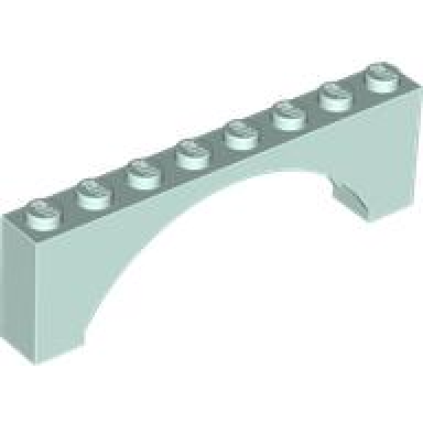 light aqua arch 1 x 8 x 2 raised
