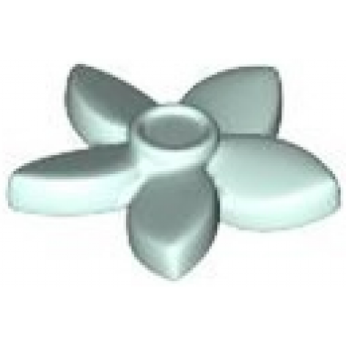 light aqua friends accessories hair decoration flower with pointed petals and small pin