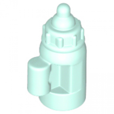 light aqua minifigure utensil baby bottle with handle