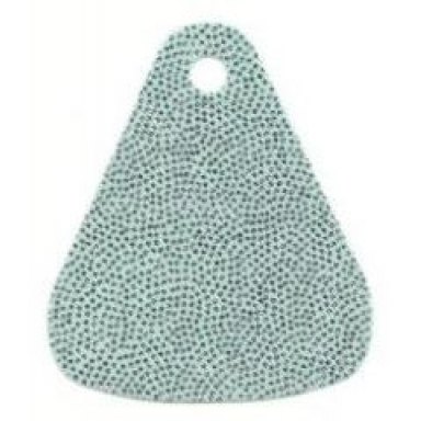 light aqua mini doll cape cloth friends tapered with small top hole with silver iridescent dots pattern - traditional starched fabric