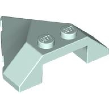 light aqua wedge 4 x 4 pointed