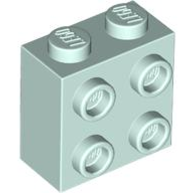 light aqua brick modified 1 x 2 x 1 2 3 with studs on side