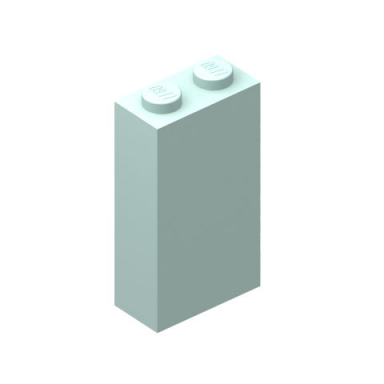 light aqua brick 1 x 2 x 3