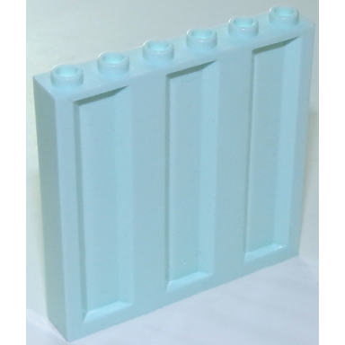 light aqua panel 1 x 6 x 5 with corrugated profile