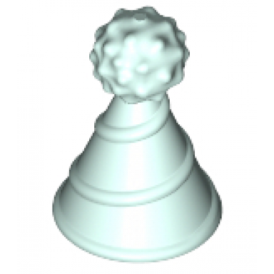 light aqua minifigure hat with small pin party hat