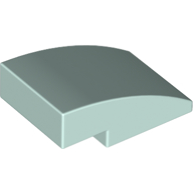light aqua slope curved 3 x 2
