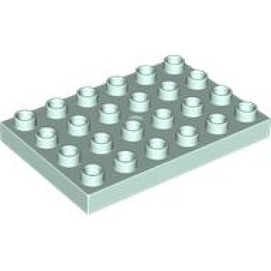 light aqua duplo plate 4 x 6
