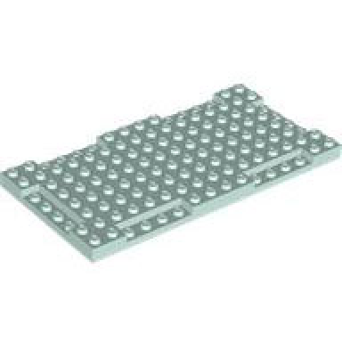 light aqua brick modified 8 x 16 x 2 3 with 1 x 4 indentations