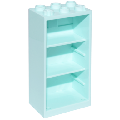 light aqua container cupboard refrigerator 2 x 3 x 5