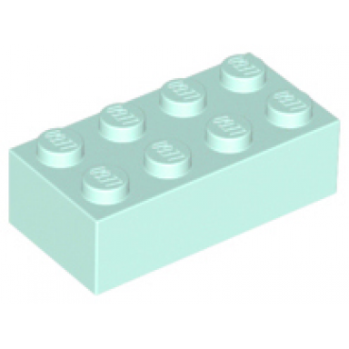 light aqua brick 2 x 4